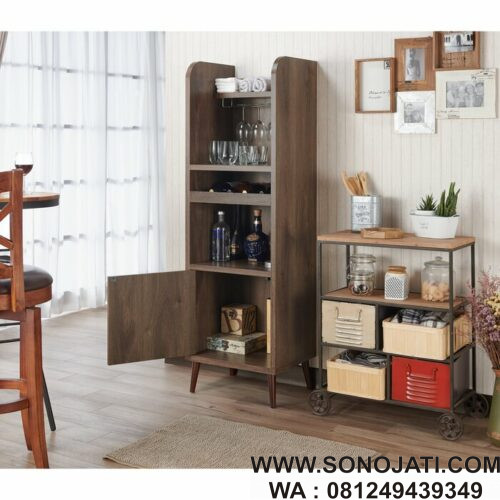 Lemari Bar Jati Sandford Wine Bar Lemari Bar Jati Sandford Wine Bar
