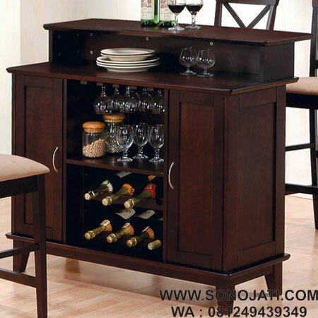 Lemari Minibar Minimalis Zavier Wine Bar
