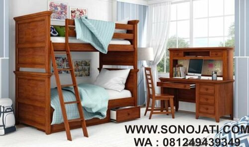 Meja Belajar Minimalis Poulan Kids Study Desk
