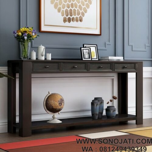 Meja Konsol Minimalis Bourbonnais Sono Jati Furniture