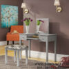 Meja Make Up Abu Abu Saw Works Vanity Set
