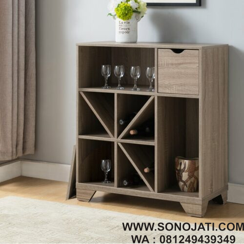Rak Bar Minimalis Heid Wine Rack Rak Bar Minimalis Heid Wine Rack