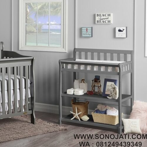 Rak Bayi Kayu Minimalis Rudd Changing Table