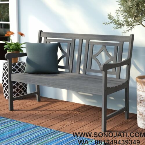 Bangku Taman Kayu Shelbie Patio Diamond