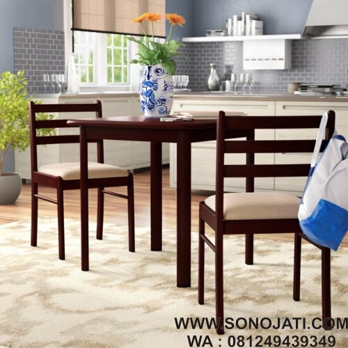 Set Meja Makan Jati Bistro Kinsler