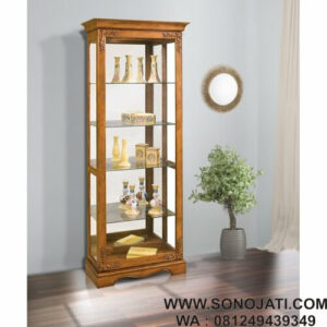 Lemari Pajangan Minimalis Modern Belby Lighted