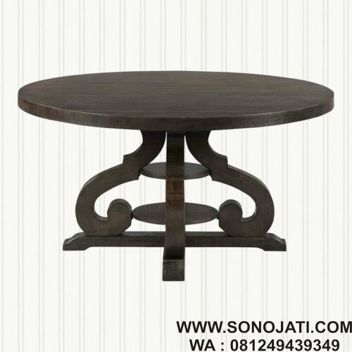 Meja Makan Kayu Solid Kenworthy