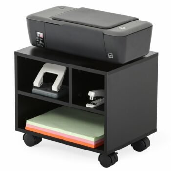 Meja Printer Kecil Dengan Roda Dark