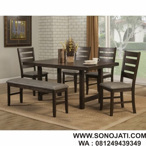 Set Meja Makan Minimalis Channel Island