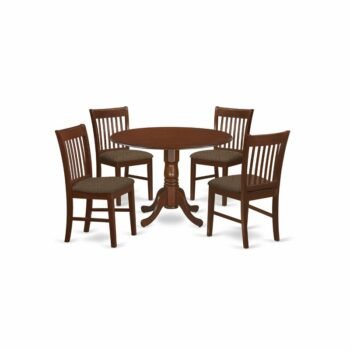 Set Meja Makan Minimalis Spruill Drop Leaf Rubberwood