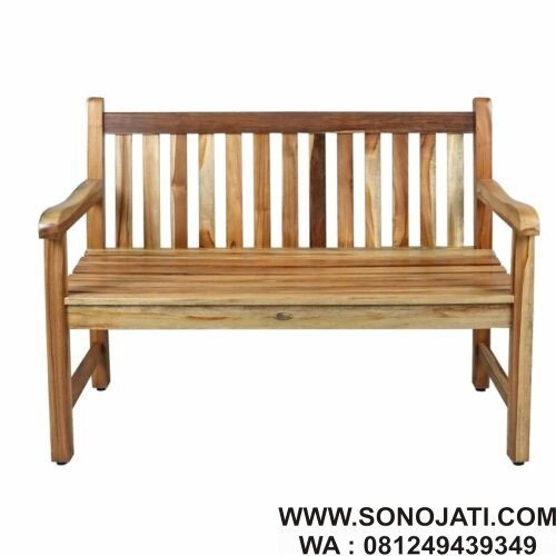 Bangku Taman Jati Minimalis Teak Garden Bench