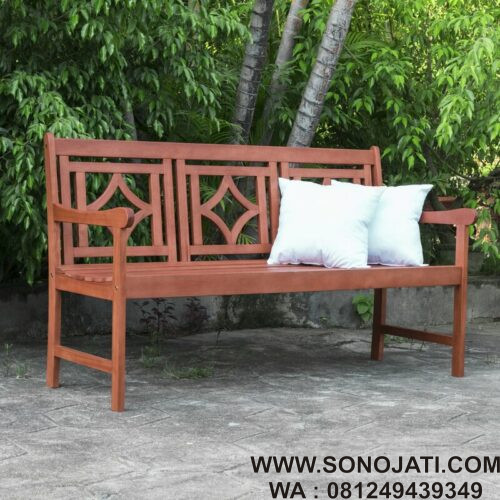 Bangku Taman Minimalis Wooden Garden Bench