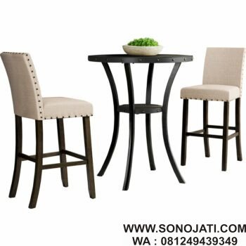 Set Kursi Makan Tinggi Bar Haysi 3 Piece