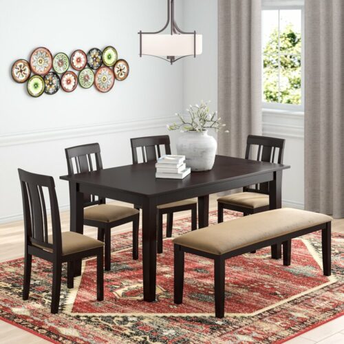 Set Meja Makan 6 Bagian Modern Alabama Set Meja Makan 6 Bagian Modern Alabama