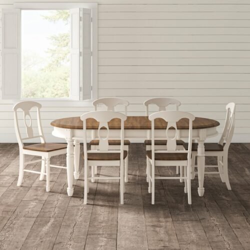 Set Meja Makan Minimalis Shelburne 7 buah
