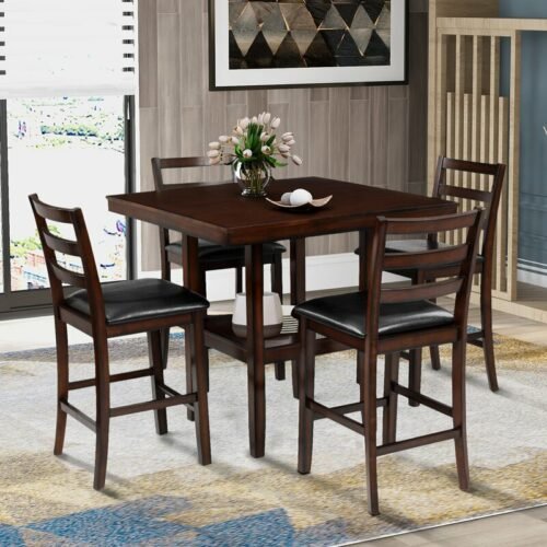 Set Meja Makan Tinggi Counter Hedwige 5