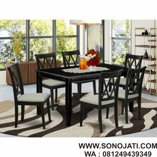 Kursi Makan Set Minimalis Maellys 7 Buah Set