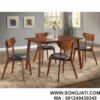 Set Makan Kayu Solid Urijah 5