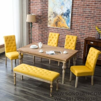 Set Meja Makan Kenleigh 6