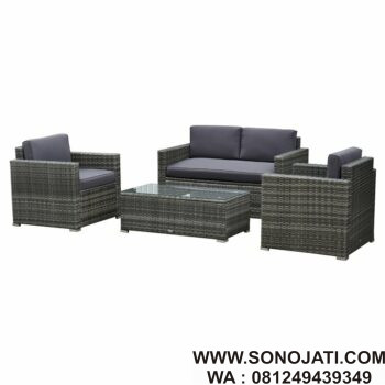 Kursi Rotan Santai Phillipsville Wicker