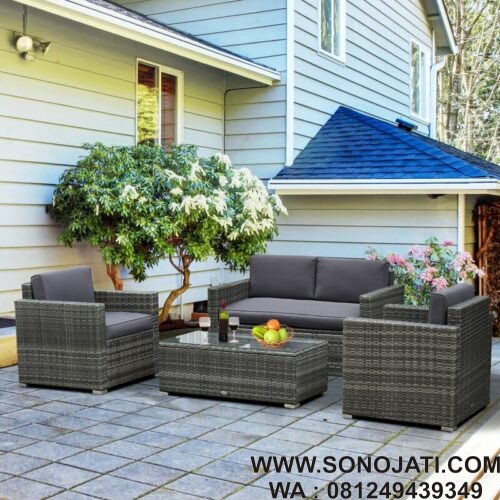 Kursi Rotan Santai Phillipsville Wicker