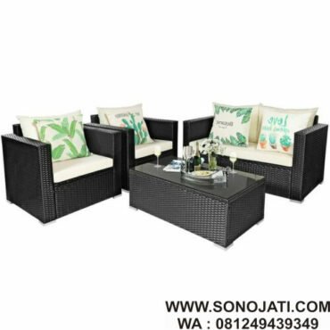 Kursi Rotan Sintetis Modern Wicker