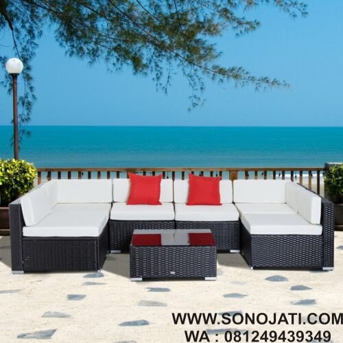 Kursi Rotan Sofa Modern Merton 6