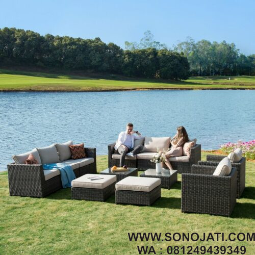 Kursi Sofa Rotan Minimalis Cassville Wicker Kursi Sofa Rotan Minimalis Cassville Wicker