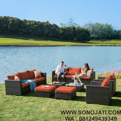 Kursi Sofa Rotan Minimalis Cassville Wicker Kursi Sofa Rotan Minimalis Cassville Wicker