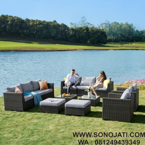 Kursi Sofa Rotan Minimalis Cassville Wicker Kursi Sofa Rotan Minimalis Cassville Wicker