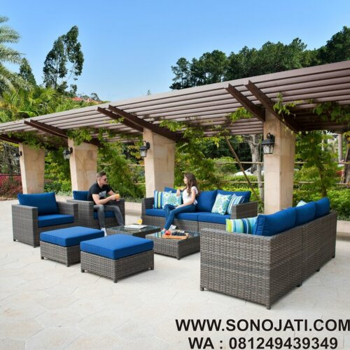 Kursi Sofa Rotan Minimalis Cassville Wicker Kursi Sofa Rotan Minimalis Cassville Wicker