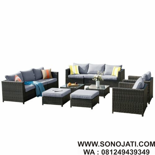 Kursi Sofa Rotan Minimalis Cassville Wicker Kursi Sofa Rotan Minimalis Cassville Wicker