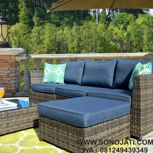 Kursi Sofa Rotan Minimalis Cassville Wicker Kursi Sofa Rotan Minimalis Cassville Wicker