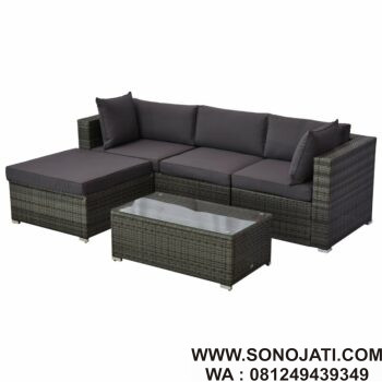 Sofa Rotan Wicker Minimalis Modern