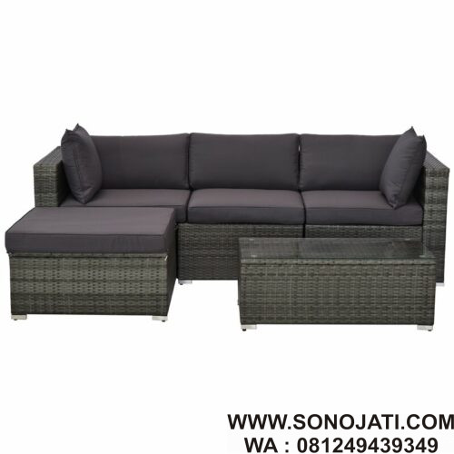 Sofa Rotan Wicker Minimalis Modern