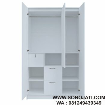 Lemari Baju Modern Dannis Armoire