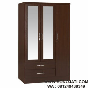 Lemari Pakaian Amiens 3 Pintu 2 Laci