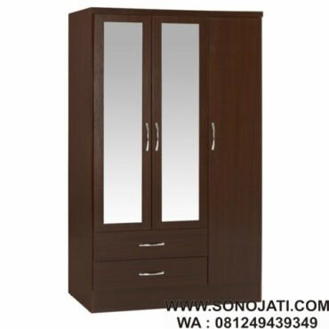 Lemari Pakaian Amiens 3 Pintu 2 Laci