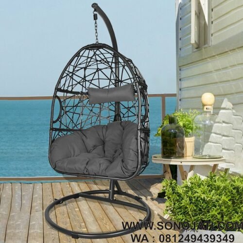 Ayunan Rotan Gantung Hebert Porch