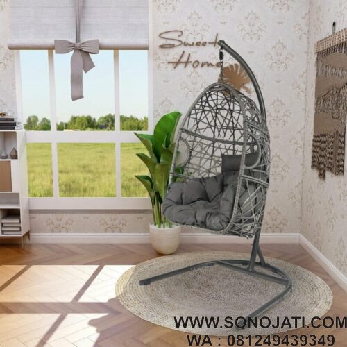 Kursi Gantung Rotan Holmes Porch