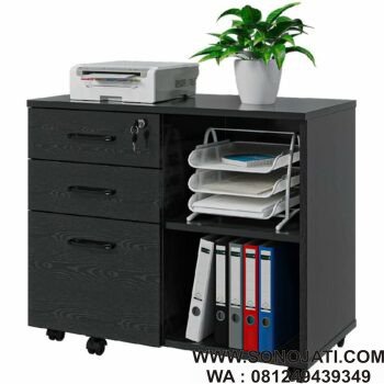 Meja Printer Kantor Minimalis Lateral