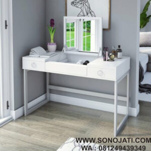 Meja Rias Simple Duco White