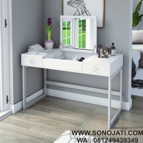 Meja Rias Simple Duco White