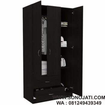 Lemari Kayu Minimalis Blackdoor
