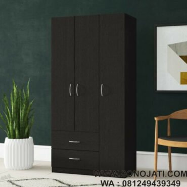 Lemari Kayu Minimalis Blackdoor