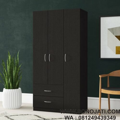 Lemari Kayu Minimalis Blackdoor