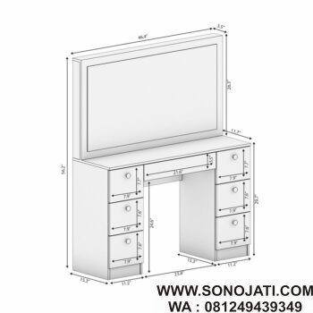 Lemari Rias Gesche Vanity