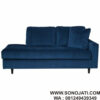 Sofa Malas Biru Terrazzo Corner