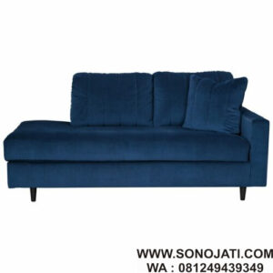 Sofa Malas Biru Terrazzo Corner