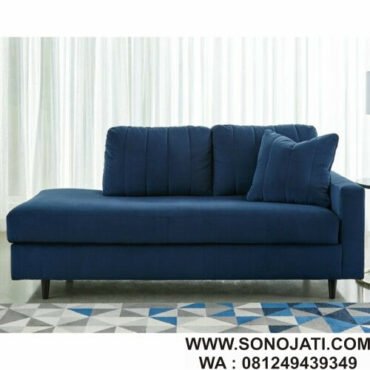 Sofa Malas Biru Terrazzo Corner